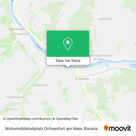 Карта Wohnmobilstellplatz Ochsenfurt am Main