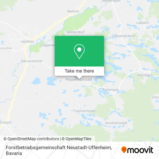 Карта Forstbetriebsgemeinschaft Neustadt-Uffenheim