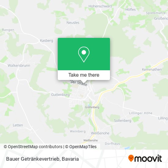 Bauer Getränkevertrieb map