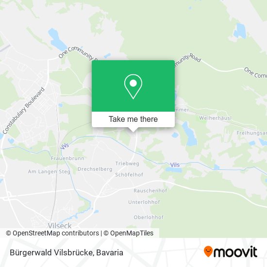 Bürgerwald Vilsbrücke map