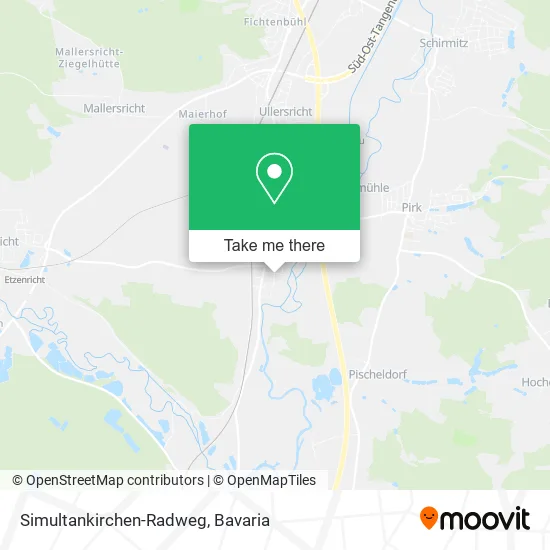 Карта Simultankirchen-Radweg