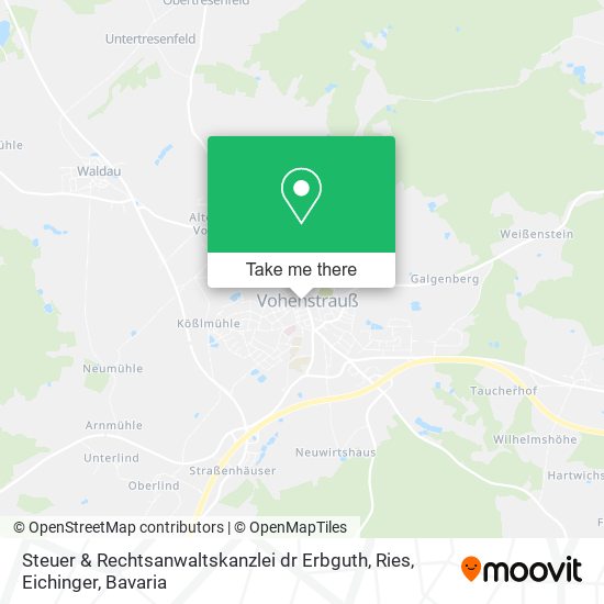 Steuer & Rechtsanwaltskanzlei dr Erbguth, Ries, Eichinger map