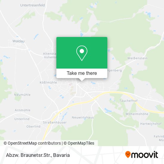Карта Abzw. Braunetsr.Str.