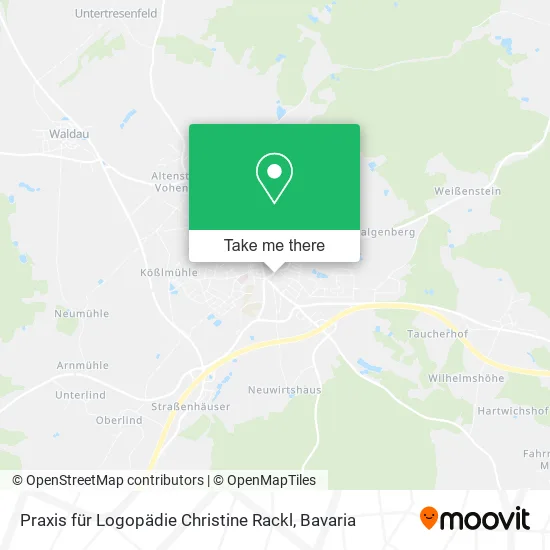 Карта Praxis für Logopädie Christine Rackl