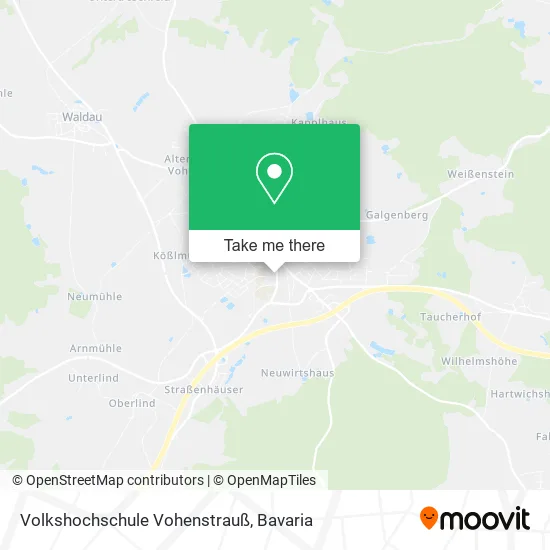 Карта Volkshochschule Vohenstrauß