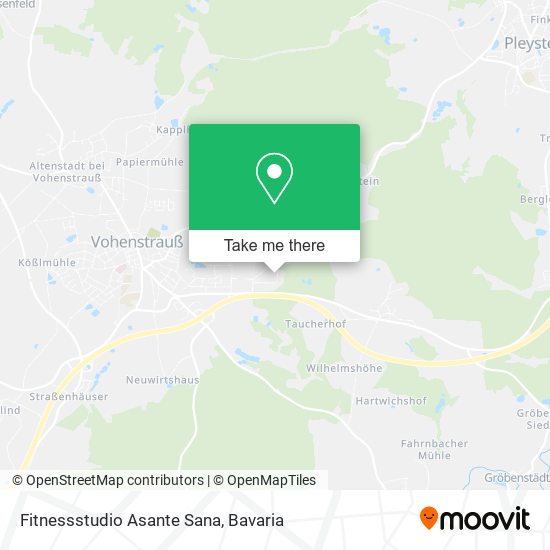 Fitnessstudio Asante Sana map
