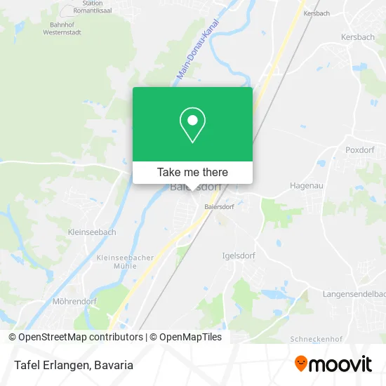 Карта Tafel Erlangen
