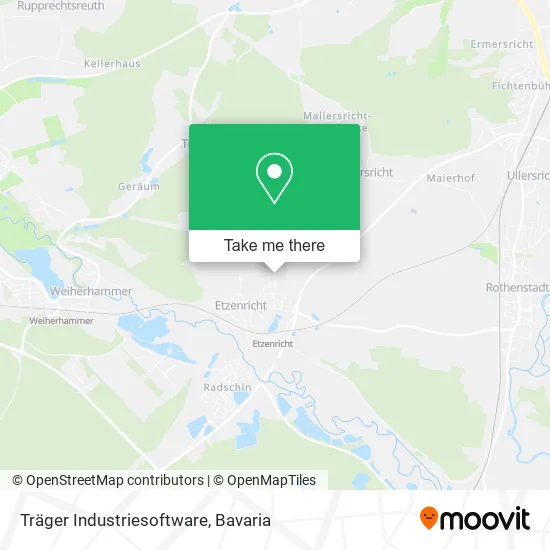 Карта Träger Industriesoftware