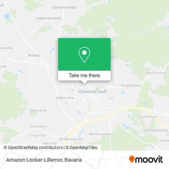 Amazon Locker-Lillemor map