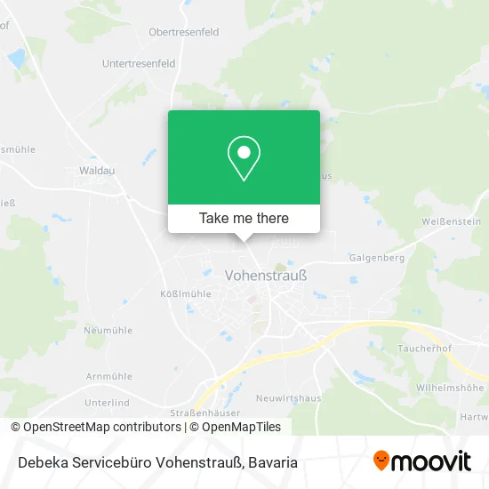 Карта Debeka Servicebüro Vohenstrauß