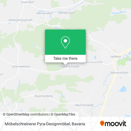 Möbelschreinerei Pyra-Designmöbel map