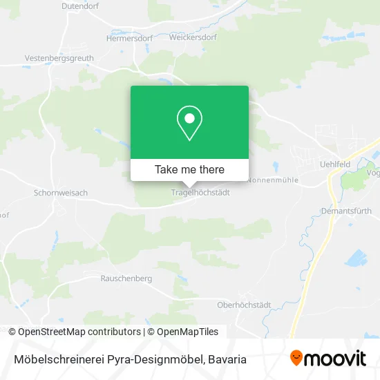 Карта Möbelschreinerei Pyra-Designmöbel