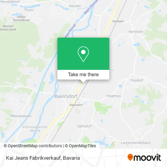 Карта Kai Jeans Fabrikverkauf