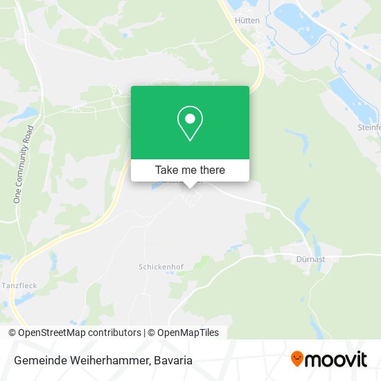 Gemeinde Weiherhammer map
