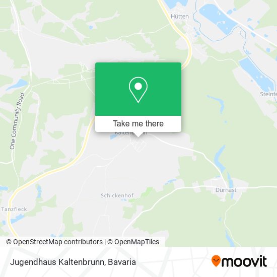 Jugendhaus Kaltenbrunn map