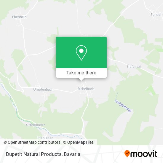 Dupetit Natural Products map