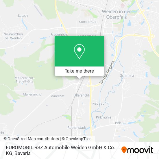 EUROMOBIL RSZ Automobile Weiden GmbH & Co. KG map