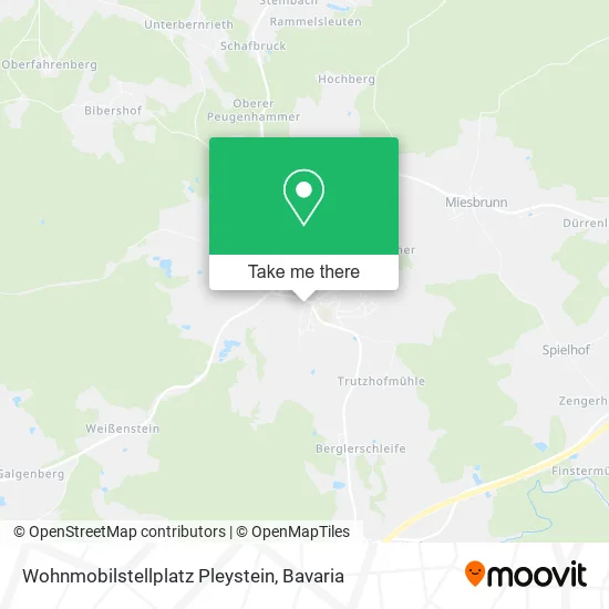 Карта Wohnmobilstellplatz Pleystein