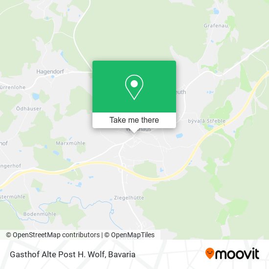 Gasthof Alte Post H. Wolf map