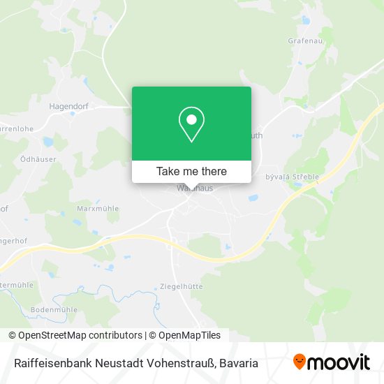 Карта Raiffeisenbank Neustadt Vohenstrauß