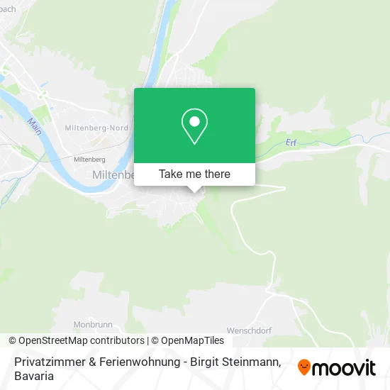 Карта Privatzimmer & Ferienwohnung - Birgit Steinmann