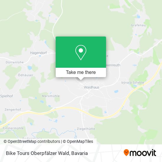 Bike Tours Oberpfälzer Wald map