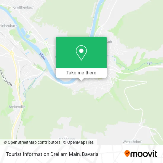 Карта Tourist Information Drei am Main