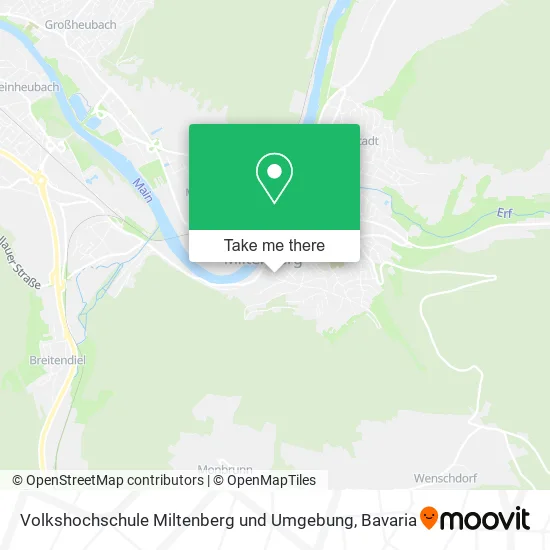 Карта Volkshochschule Miltenberg und Umgebung