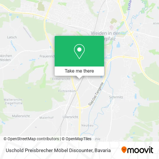 Карта Uschold Preisbrecher Möbel Discounter