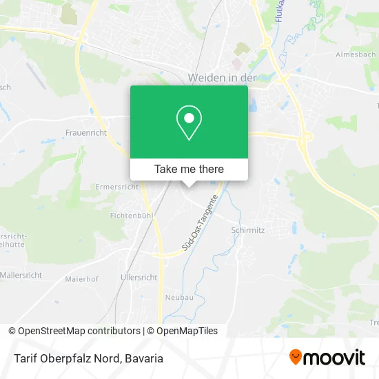 Карта Tarif Oberpfalz Nord