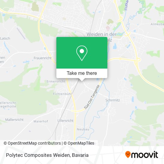 Polytec Composites Weiden map