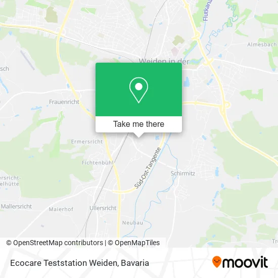 Карта Ecocare Teststation Weiden