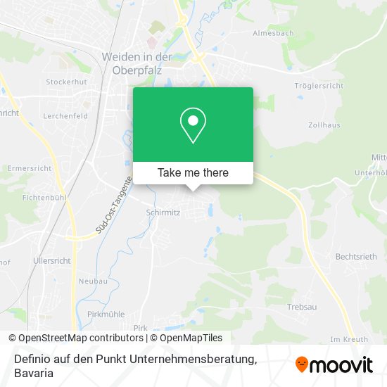Карта Definio auf den Punkt Unternehmensberatung