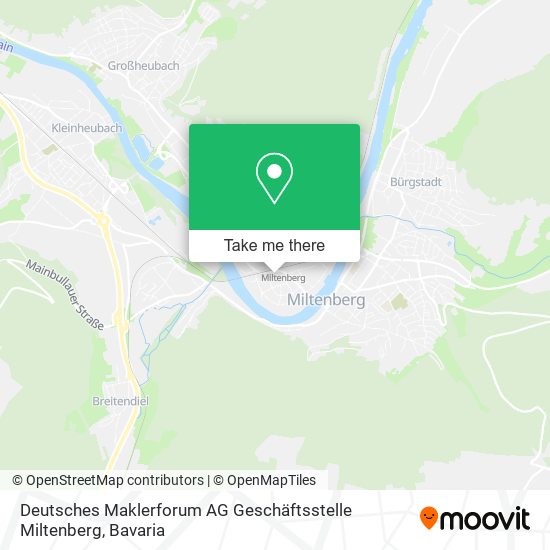 Deutsches Maklerforum AG Geschäftsstelle Miltenberg map