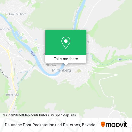 Карта Deutsche Post Packstation und Paketbox