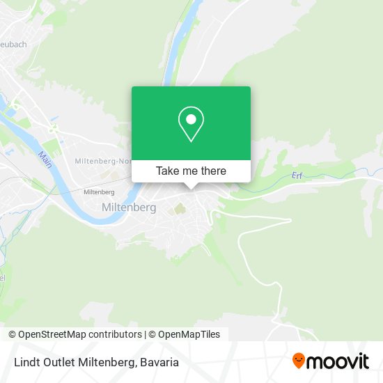 Карта Lindt Outlet Miltenberg