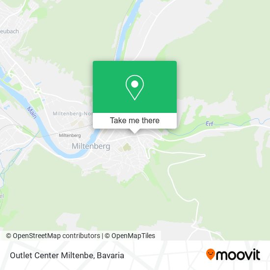 Outlet Center Miltenbe map