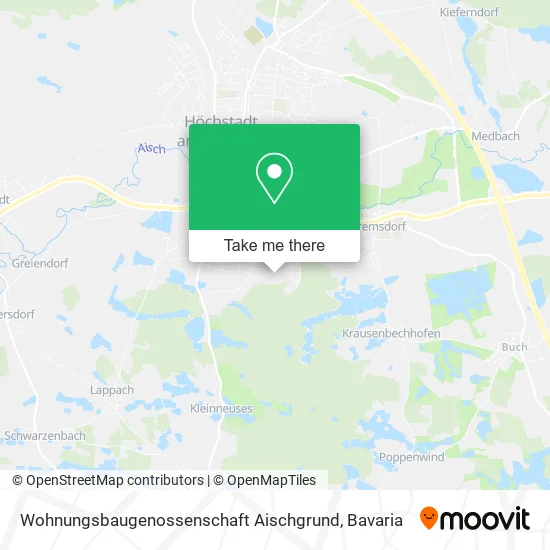 Карта Wohnungsbaugenossenschaft Aischgrund