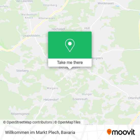 Willkommen im Markt Plech map