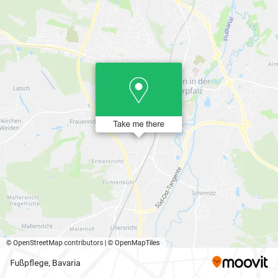 Карта Fußpflege