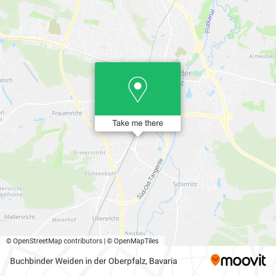 Карта Buchbinder Weiden in der Oberpfalz