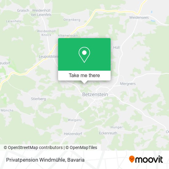 Privatpension Windmühle map