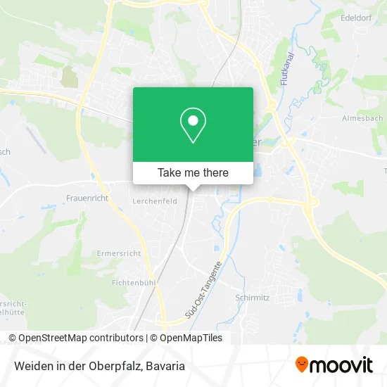 Карта Weiden in der Oberpfalz