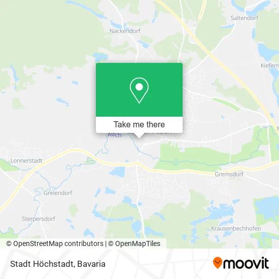 Карта Stadt Höchstadt