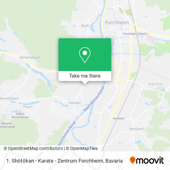 1. Shôtôkan - Karate - Zentrum Forchheim map