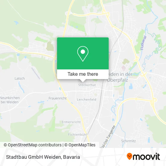 Stadtbau GmbH Weiden map