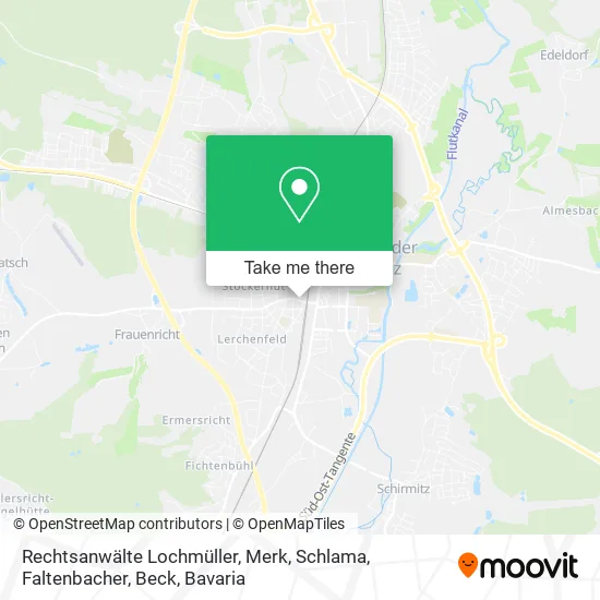 Карта Rechtsanwälte Lochmüller, Merk, Schlama, Faltenbacher, Beck