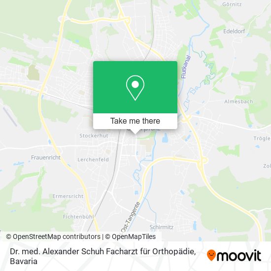Dr. med. Alexander Schuh Facharzt für Orthopädie map