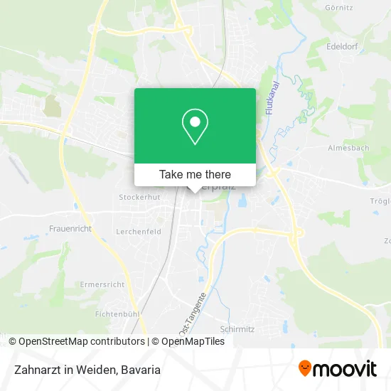 Карта Zahnarzt in Weiden