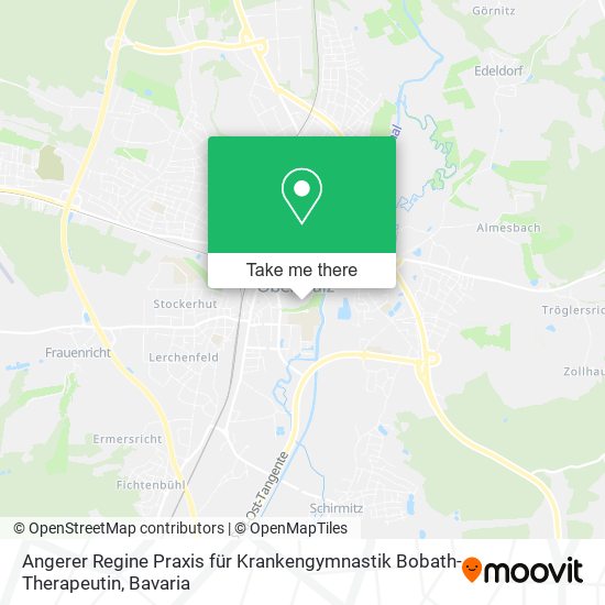 Angerer Regine Praxis für Krankengymnastik Bobath-Therapeutin map